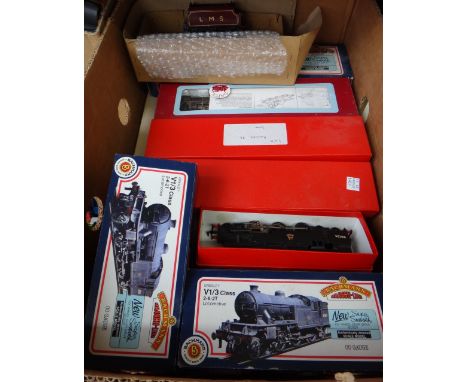 A quantity of OO gauge railway locomotives, coaches, wagons and accessories including; a Dapol 'Royal Set' locomotive and ten