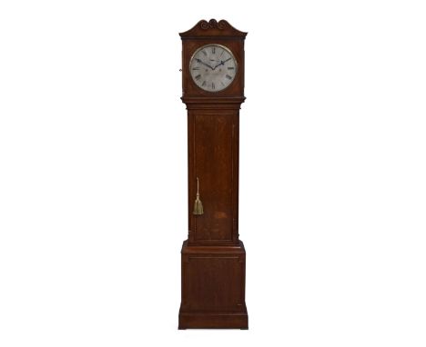 An oak eight day longcase clock, by Goldsmiths & Silversmiths Company, London, late 19th / early 20th century, the case with 