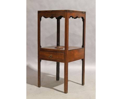 Property from the estate of the late David Cornwell, best-known as the author John Le Carré A George III mahogany two tier wa