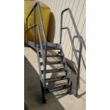 Steel Walkway Platform w/ 5-Step Stairway & Railing (1 x Your Bid)