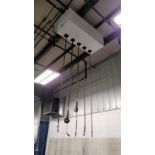 Alemite Overhead Lubrication Station w/ (5) Reelcraft Hose Dispensers (1 x Your Bid)