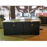 Lista Workstation: (2) 5' & 4' Wide Dbl-Door Cabinets w/ (1) SS Top (1 x Your Bid)
