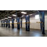 (1) Challenger Model 31000 (8,000#) 2-Post Surface Lift s/n 313683 (1 x Your Bid)
