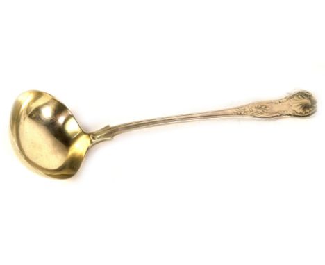 A George V silver King's pattern soup ladle, Sheffield 1913, makers Mappin &amp; Webb, 6.9oz.