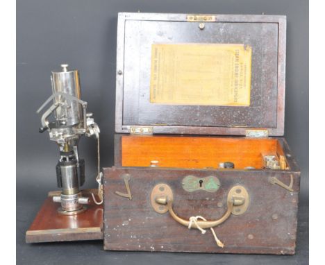 A vintage 20th century Dobbie-McInnes of Glasgow engine indicator within a mahogany case bearing makers plaque with label to 