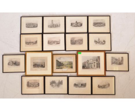 A collection of 19th century Victorian print of mostly Bath related subjects to include Lansdown Road, Stephens Church, North