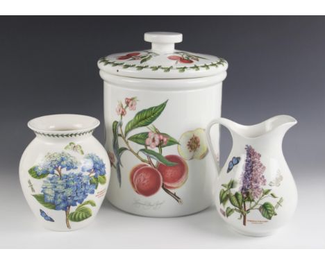 A large collection of Portmeirion wares in the "Botanic Garden" pattern, to include: two teapots and covers (one second quali