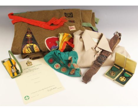 SCOUT/GUIDE INTEREST: A collection of scouting equipment and memorabilia belonging David Toms, Field Commissioner for Somerse