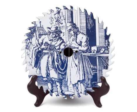 Wim Delvoye (1965), Untitled (Saw Blade), signed 'Delvoye' (on a sticker on the reverse), enamel on circular saw blade, ⌀ 19 