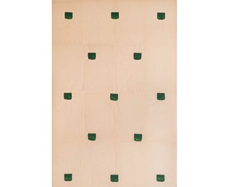 Niele Toroni (1937), Empreintes de pinceau n° 50 répétées à intervalles réguliers de 30 cm (Imprints of a no. 50 brush repeat