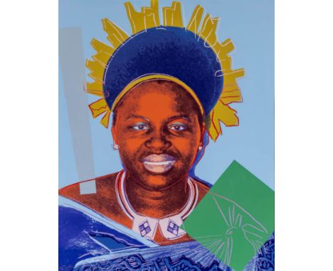 Andy Warhol (1928-1987), Queen Ntombi Twala of Swaziland from the series 'Reigning Queens', signed and numbered '13/40 Andy W