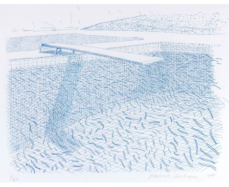 David Hockney (1937), Lithographic Water Made of Lines, signed and dated in pencil 'david hockney 78' (lower right) and numbe