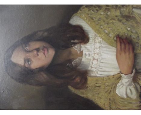 C.W Oliver (20th century), framed oil on board, portrait of a lady, signed, dated 1973, 60cm x 44cm 