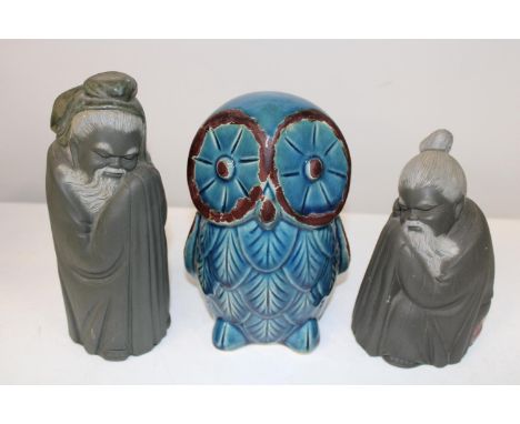 Three ceramic figures 
