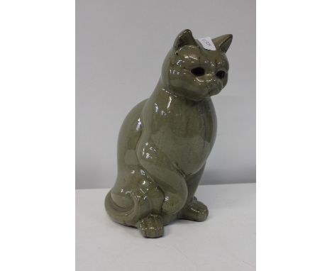 A large ceramic cat figure h38cm 