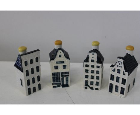Four collectable  Bol's ceramic houses, full/sealed numbers 27,12.13,14 