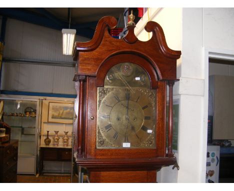 A 19th century eight day Grandfather clock by Samuel Bailie Dromore, having separate second hand and date dial