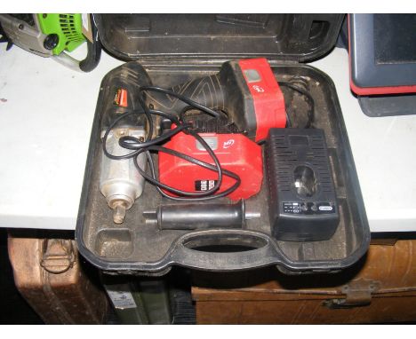 A Neilsen cordless impact wrench in hard carrying case