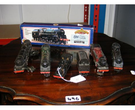 A Bachmann 00 gauge BR Class 4 4-6-0 Standard Loco, together with other 00 gauge locomotives 