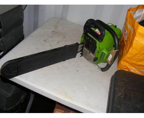 A petrol powered chainsaw by GardenTech
