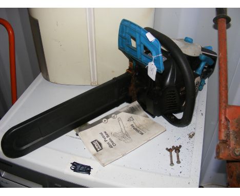 A McAllister 40cc petrol chainsaw model MCSWP40