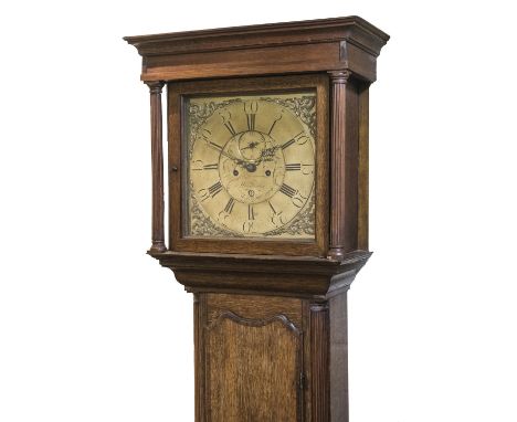 Longcase Clock. An 18th-century longcase clock by Winstanley of Holywell predominantly circa 1740/50, the brass dial with cha