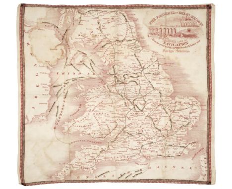 Handkerchief. The Railways in Great Britain, also the Line of Navigation From the principal Sea Ports to both home and Foreig