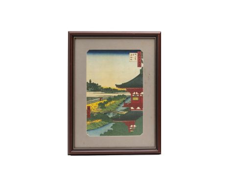AFTER UTAGAWA HIROSHIGE - SIX JAPANESE WOODBLOCK PRINTS
From the series One Hundred Famous Views of Edo
Comprising:
Chiyogaik