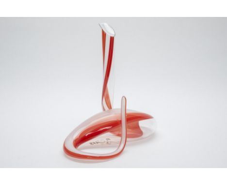A RIEDEL 'MAMBA' DECANTER
In red and clear glass
35cm high
Condition: Minor signs of wear commensurate with age and use