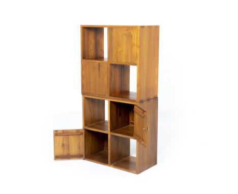 A PAIR OF CABINETS (2 OF 2)
Fitted with four cupboards and four shelves, can be stacked or unstacked
Stacked measures 160cm x
