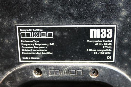 mission m33 speakers