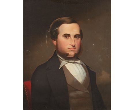 Cephas Thompson (1775-1856). Oil on canvas portrait of Julius Thompson (1824-1900), the painter's son. Provenance: Directly f