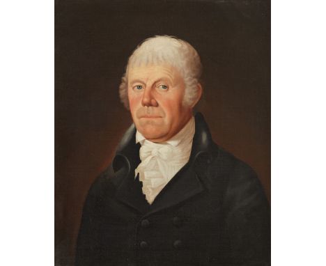 Cephas Thompson (1775-1856). Oil on canvas portrait of William Thompson. The nameplate reads: "William Thompson, February 15,