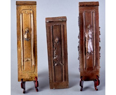 Paul Granlund (1925-2003). Three bronze plaques. Provenance: Directly from the artist; Private collection, Arizona. Biography