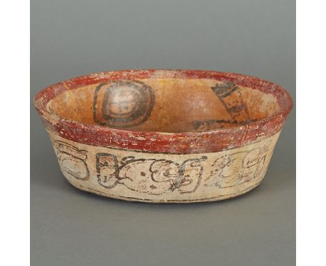 Pre-Columbian ceramic Maya Codex bowl, circa 550-800 C.E.Provenance: Jose Bernal, San Salvador; Alirio Campos, San Francisco,