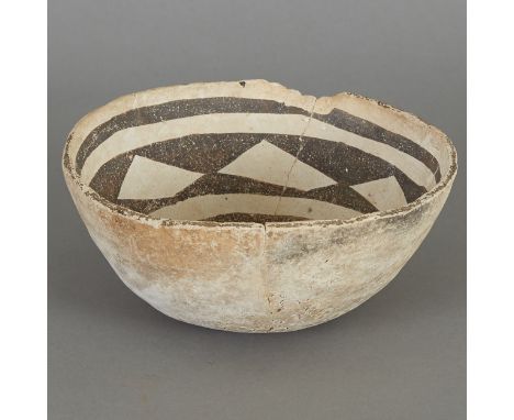 Pre-Columbian ceramic Anasazi bowl, circa 800-1200 C.E.Provenance: Uncovered by Bill Majors between 1930 and 1945 in St. John