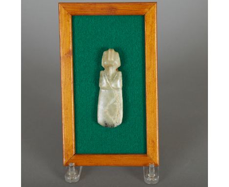 Pre-Columbian hard stone carved axe originating from Costa Rica, 300-600 C.E.Provenance: Norman Fargo Collection, CA; purchas