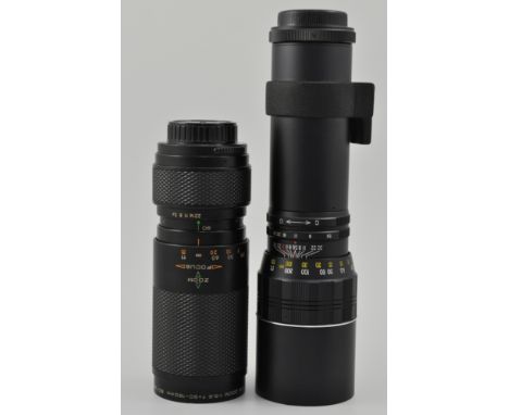 Assortment of camera lenses, to include a Yashica Aux. wide angle 1:4, a Will Wetzlar NR.21560, a Harmony wide angle lense, N