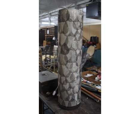 A 1960's Cylindrical Floor Lamp, 80cm high 