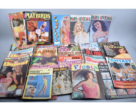 A Large Collection of Vintage Glamour Magazines to Include Some American Examples 