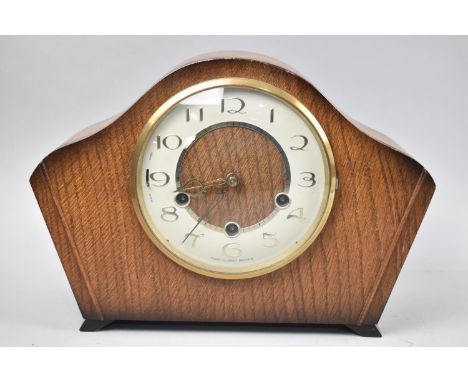 A 1960's Oak Cased Westminster Chime Mantle Clock, Working Order 