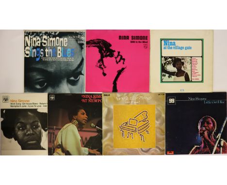 NINA SIMONE - A wonderful bundle of 7 x LPs. Titles are Nina At The Village Gate (PXL 421), Wild Is The Wind (Philips UK SBL 