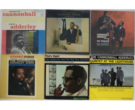 INTRODUCING NAT & JULIAN ADDERLEY - A terrific selection of 6 x LPs with these collectable Riverside releases. Titles are Por