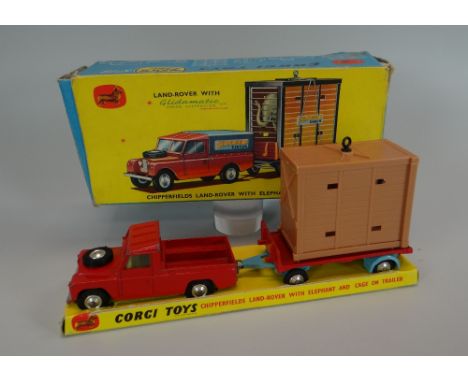 A BOXED CORGI TOYS GIFT SET NO.19 CHIPPERFIELDS LAND ROVER with elephant & cage on trailer