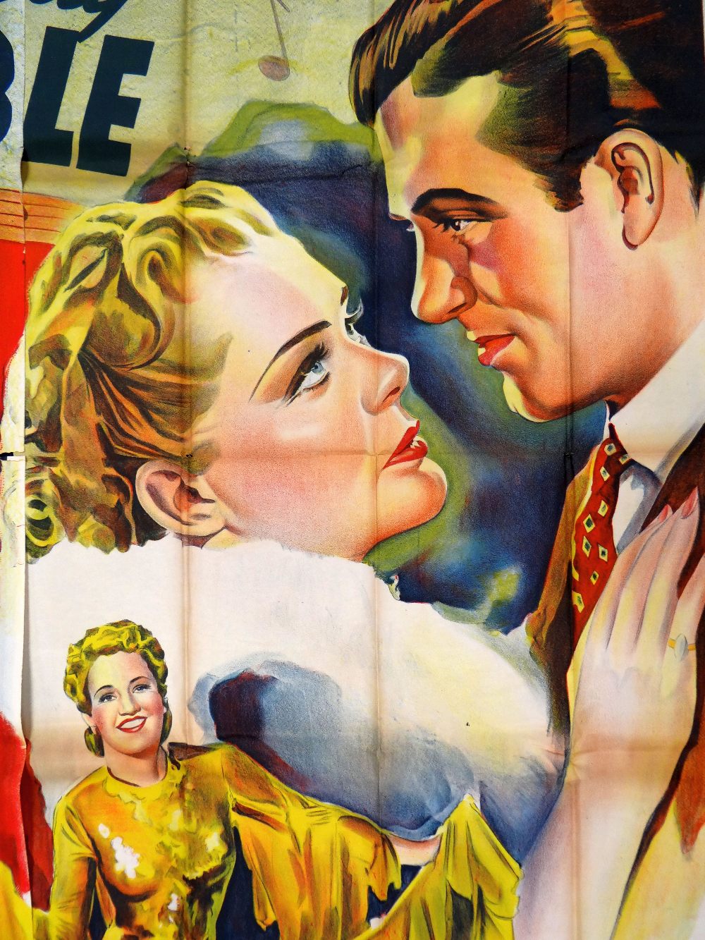 TIN PAN ALLEY original cinema poster from 1940, poster is numbered