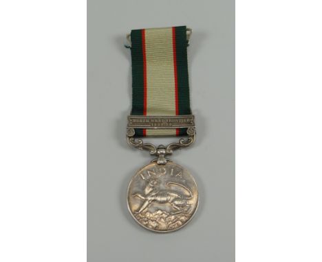 India General Service Medal George VI with bar North West Frontier 1937-39 named 13918 SEP ABDUL SA MAD 5-8 PUNJAB R