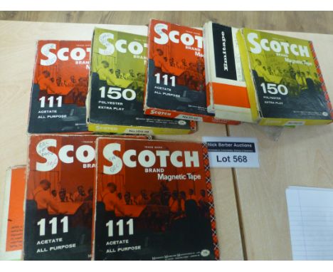 Collectables : Scotch Magnetic Tapes with BBC recordings inc Easybeat 1960, Family Favourites interesting lot (8)