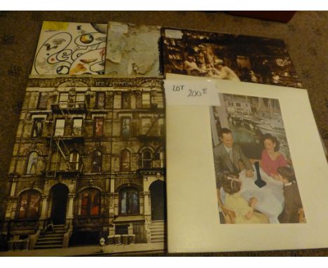 Records : Selection of 5 Led Zeppelin albums, all in vgc.(*coming next* -our first record auction & fair nov 18 2016)