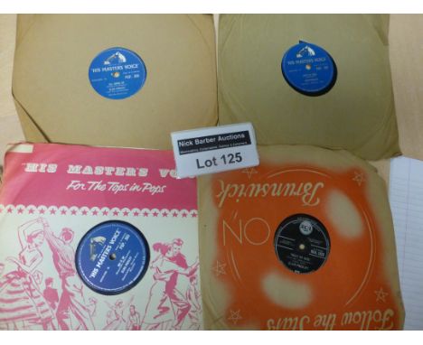 Records : Elvis Presley 78's, POP305, POP359, POP249, all good cond, RCA1208 in fair cond.