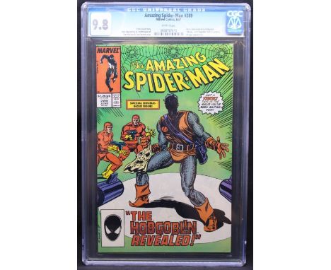 Marvel Comics: Amazing Spider-Man #289, June 1987, Ned Leeds revealed as Hobgoblin. First appearance of new Hobgoblin (Jack O